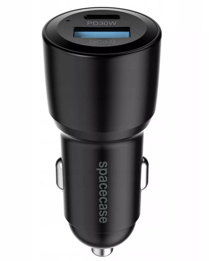Automobilinis įkroviklis 60W USB telefonui į cigarečių degiklio lizdą USB-C 12V/24V QC