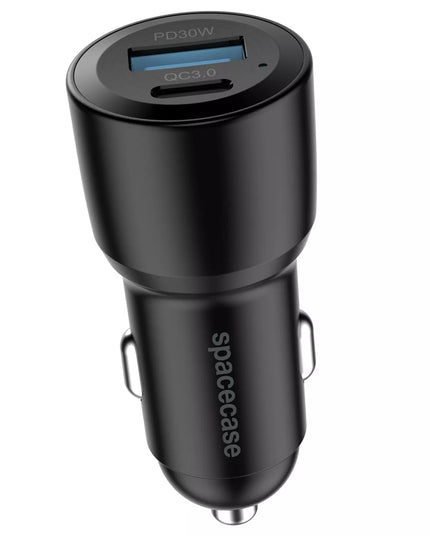 Automobilinis įkroviklis 60W USB telefonui į cigarečių degiklio lizdą USB-C 12V/24V QC