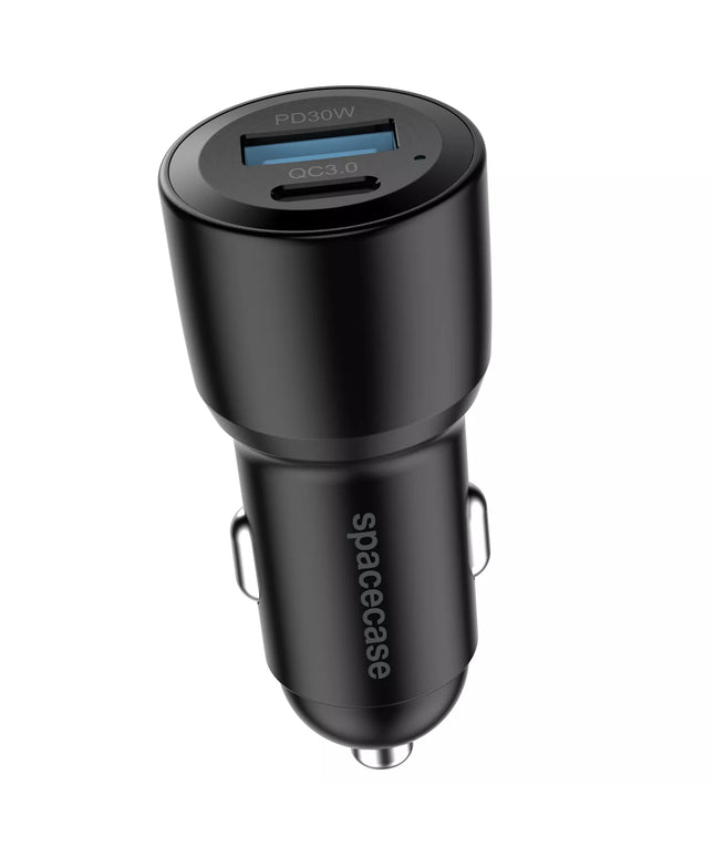 Automobilinis įkroviklis 60W USB telefonui į cigarečių degiklio lizdą USB-C 12V/24V QC