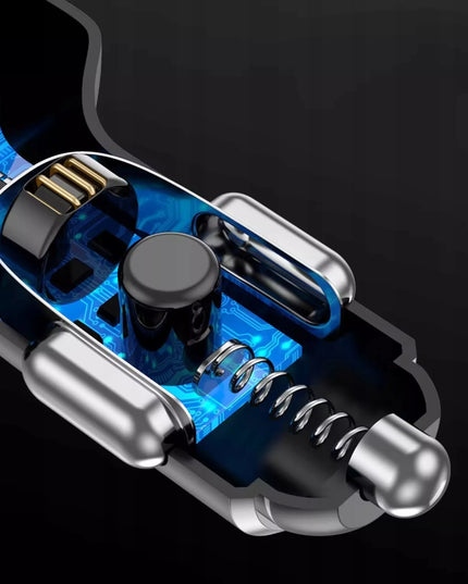 Automobilinis įkroviklis BLOW greitas įkrovimas USB 2x USB-C PD QC 68W galingas
