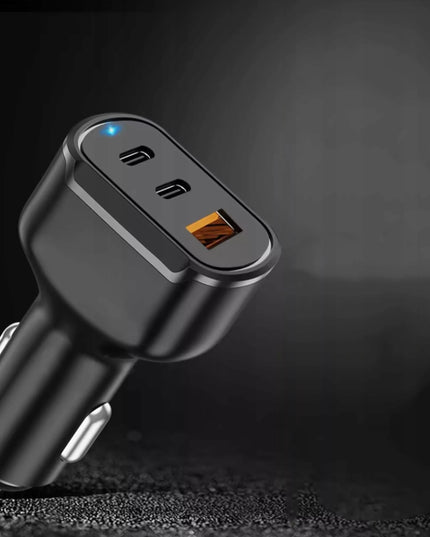Automobilinis įkroviklis BLOW greitas įkrovimas USB 2x USB-C PD QC 68W galingas