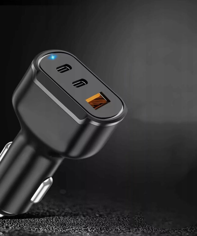 Automobilinis įkroviklis BLOW greitas įkrovimas USB 2x USB-C PD QC 68W galingas