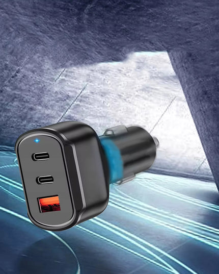 Automobilinis įkroviklis BLOW greitas įkrovimas USB 2x USB-C PD QC 68W galingas