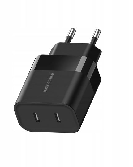 Spacecase 20W tinklo įkroviklis, universalus, greitas, 2x USB-C jungtys