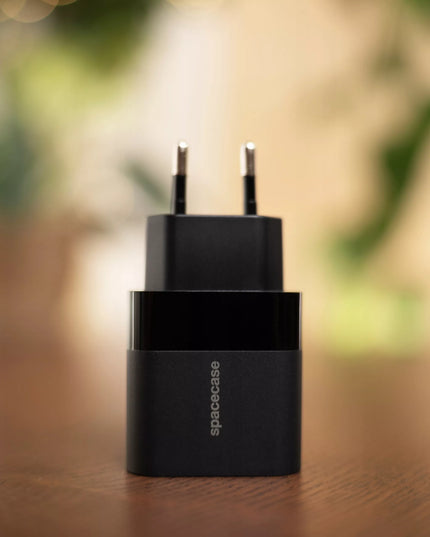 Spacecase 20W tinklo įkroviklis, universalus, greitas, 2x USB-C jungtys