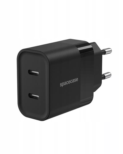 Spacecase 20W tinklo įkroviklis, universalus, greitas, 2x USB-C jungtys
