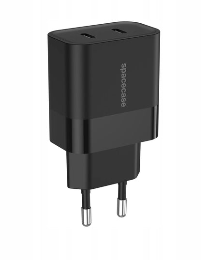 Spacecase 20W tinklo įkroviklis, universalus, greitas, 2x USB-C jungtys