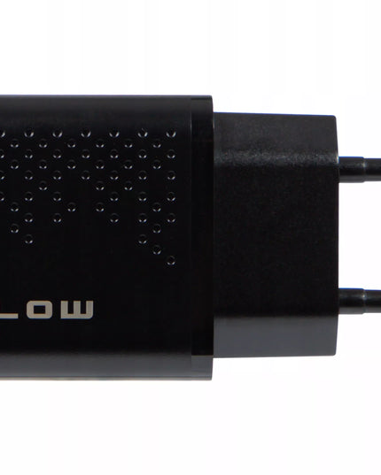 Tinklo įkroviklis su 2x USB QC 3.0 PD 18W lizdais + USB-A USB-C 1,5 m kabelis