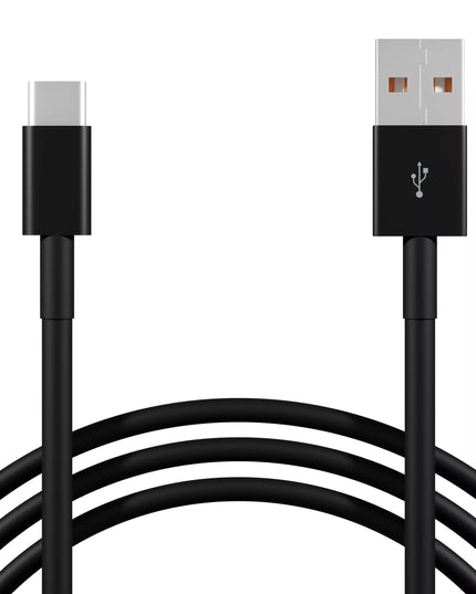 Tinklo įkroviklis su 2x USB QC 3.0 PD 18W lizdais + USB-A USB-C 1,5 m kabelis