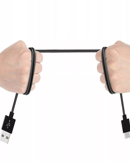 Tinklo įkroviklis su 2x USB QC 3.0 PD 18W lizdais + USB-A USB-C 1,5 m kabelis