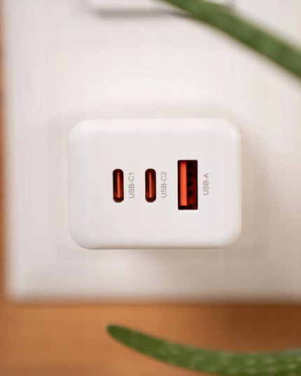 TINKLO ĮKROVIKLIS SPACECASE 65W, GREITAS GAN ĮKROVIKLIS, 2X USB-C, USB-A