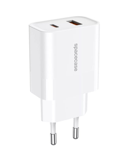 Greitas tinklo įkroviklis Spacecase 20W universalus USB USB-C adapteris telefonui