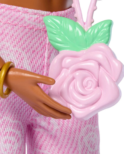 Lėlė Barbie Deluxe #12 Style Pink Denim madingų drabužių rinkinys + aksesuarai