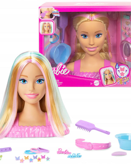 „Barbie“ plaukų stilizavimo galva, šviesūs plaukai, „Deluxe“, JFG81