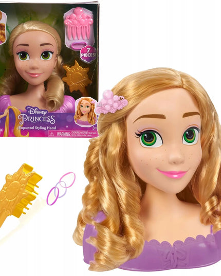 Disney Rapunzel šukuosenų formavimo ir manekeno galva – „Supainioti“ + DOVANA