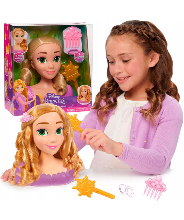 Disney Rapunzel šukuosenų formavimo ir manekeno galva – „Supainioti“ + DOVANA