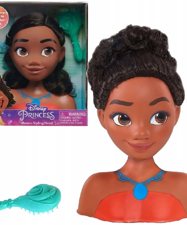 „Disney“ princesė Vaiana Moana – šukuosenų formavimo galva su šepečiu