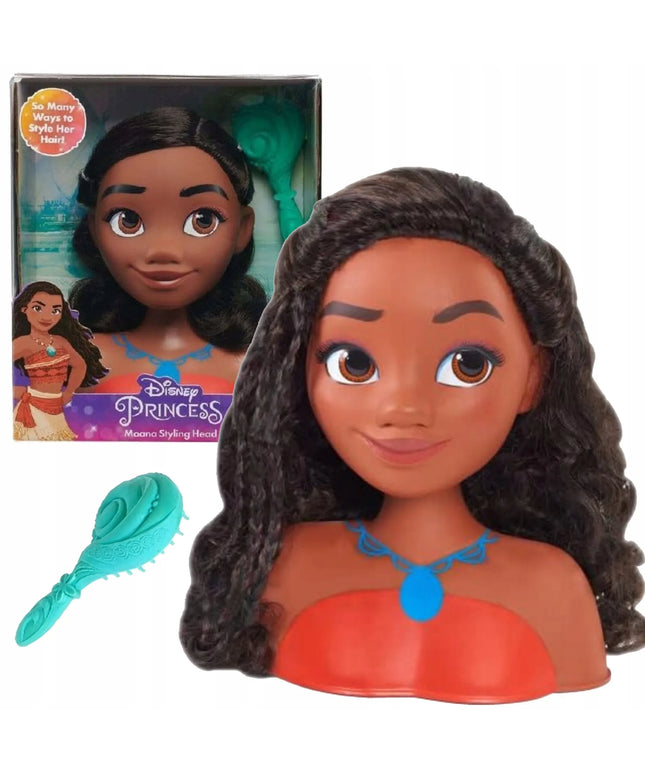 „Disney“ princesė Vaiana Moana – šukuosenų formavimo galva su šepečiu