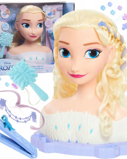 Disney Frozen Elsa šukuosenų formavimo galva