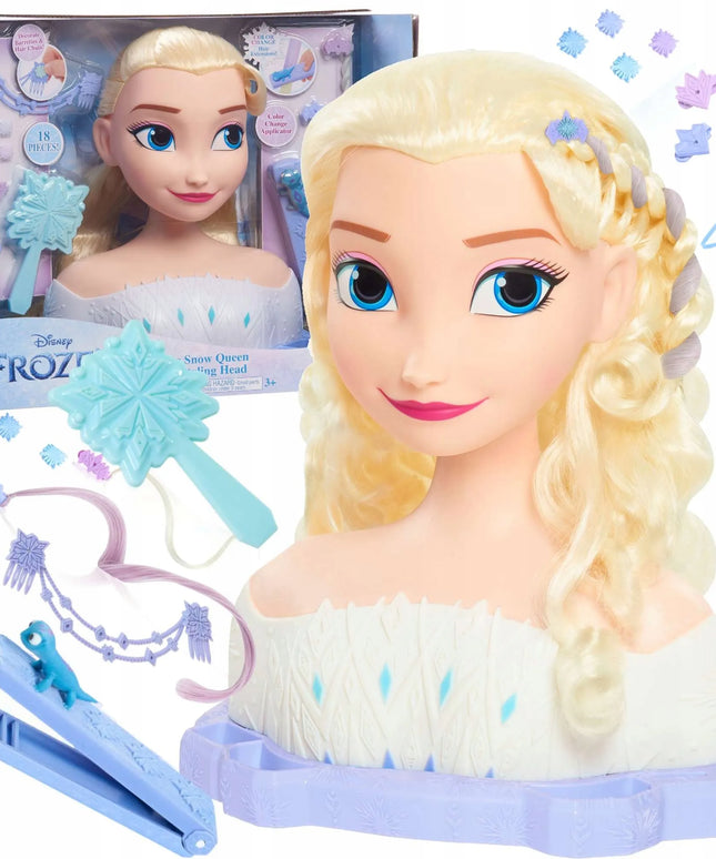 Disney Frozen Elsa šukuosenų formavimo galva