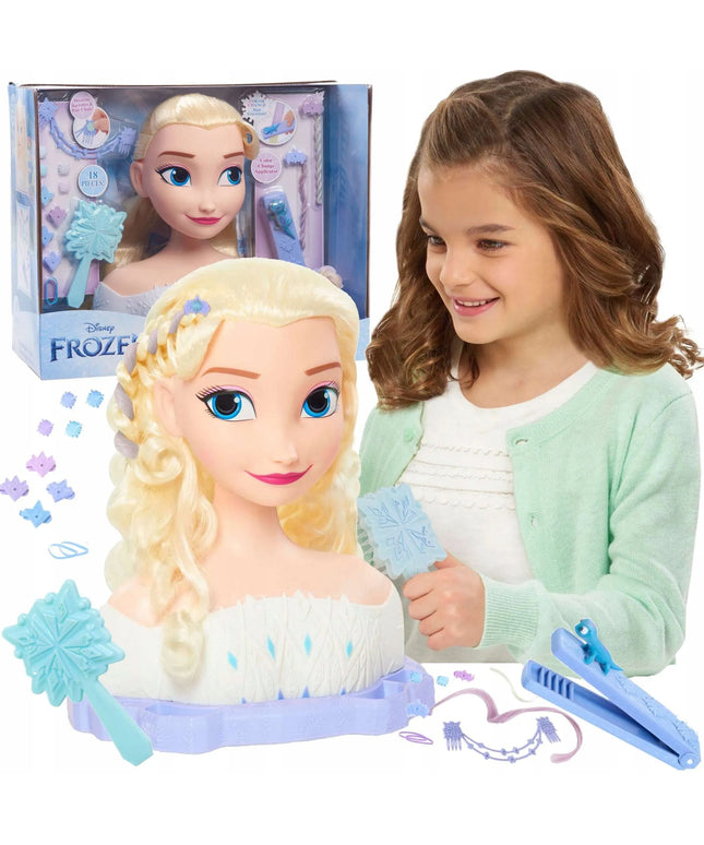 Disney Frozen Elsa šukuosenų formavimo galva