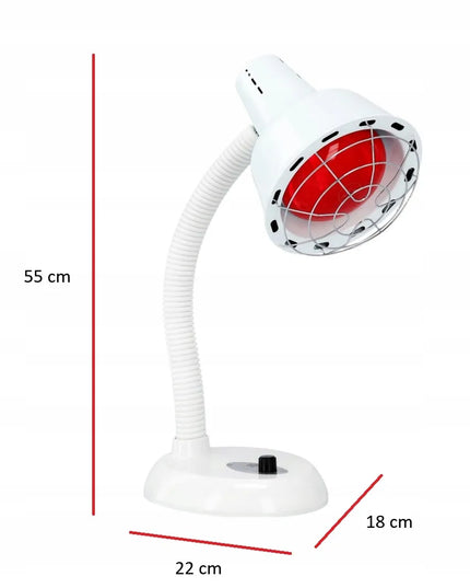 SOLUX LP-03 275 W infraraudonųjų spindulių šildomoji lempa, reguliuojama, balta