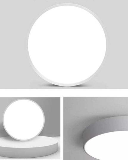 Apvalus 60 cm baltas lubinis „Temar“ CLEO šviestuvas – modernus LED plafonas su nuotolinio valdymo pulteliu ir reguliuojama spalvų temperatūra