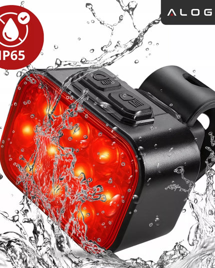 Dviračio žibintas 500 lm 200 lm rinkinys 20 LED priekis galas dviračiui USB C IP65