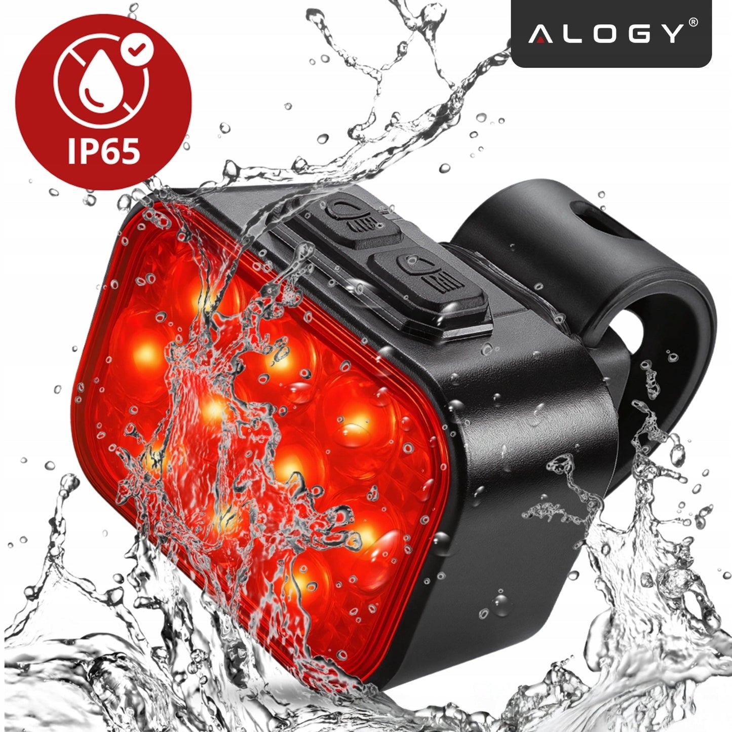 Dviračio žibintas 500 lm 200 lm rinkinys 20 LED priekis galas dviračiui USB C IP65
