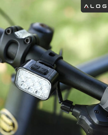 Dviračio žibintas 500 lm 200 lm rinkinys 20 LED priekis galas dviračiui USB C IP65