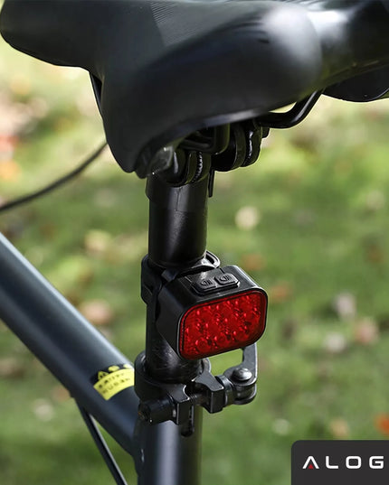 Dviračio žibintas 500 lm 200 lm rinkinys 20 LED priekis galas dviračiui USB C IP65