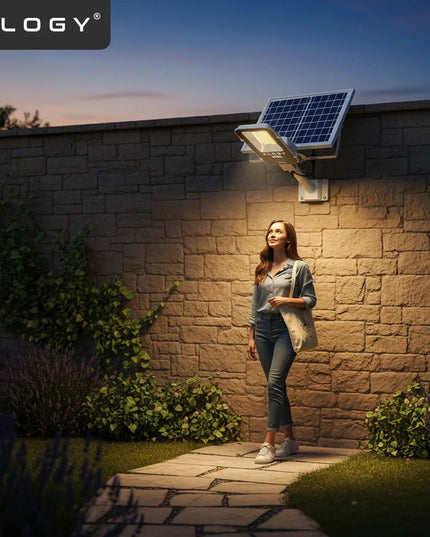 Saulės gatvės šviestuvas Alogy 1600W LED su judesio jutikliu