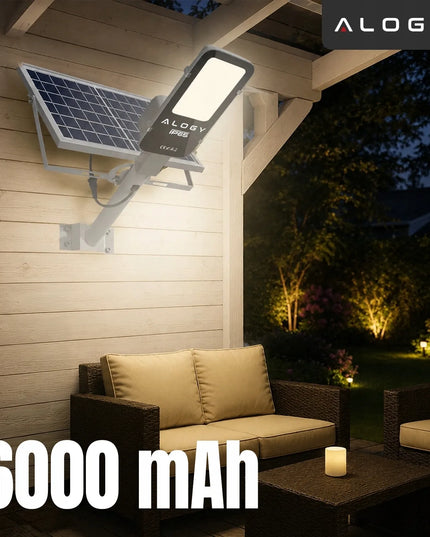Saulės gatvės šviestuvas Alogy 1600W LED su judesio jutikliu