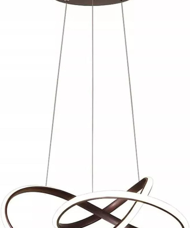 Lubinis LED šviestuvas, pakabinamas, juodas, 3 spalvos + pultelis