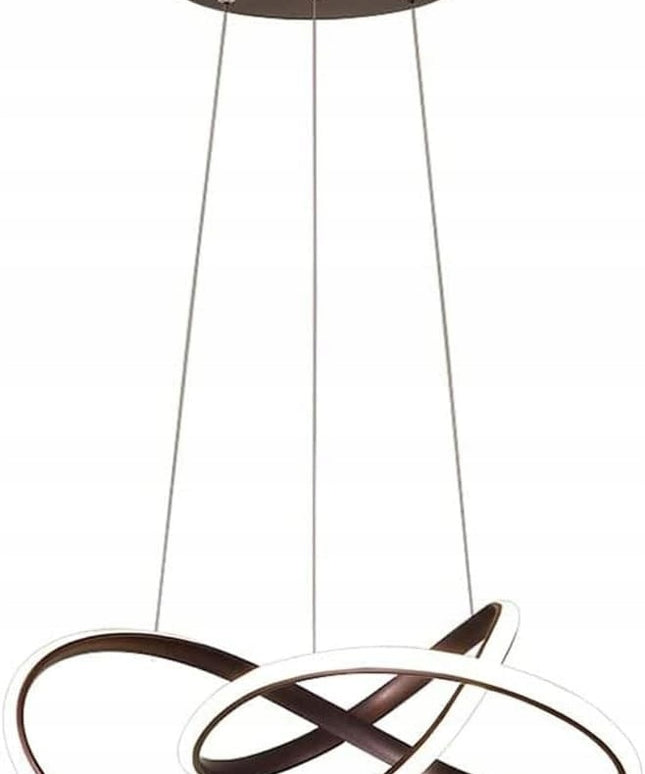 Lubinis LED šviestuvas, pakabinamas, juodas, 3 spalvos + pultelis