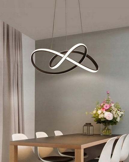 Lubinis LED šviestuvas, pakabinamas, juodas, 3 spalvos + pultelis