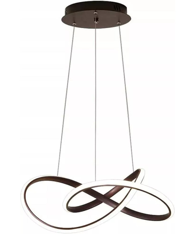 Lubinis LED šviestuvas, pakabinamas, juodas, 3 spalvos + pultelis