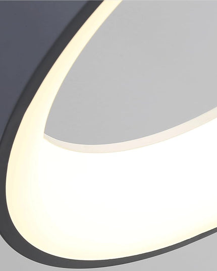 Pakabinamas LED lubinis šviestuvas, liustra/plafonas, 3 šviesos spalvos, su pulteliu, pilkas