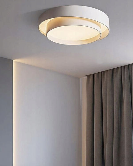 Lubinis šviestuvas plafonas LED BALTAS APVALUS 50cm LOFT MODERNUS KEIČIAMA SPALVA