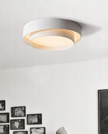 Lubinis šviestuvas plafonas LED BALTAS APVALUS 50cm LOFT MODERNUS KEIČIAMA SPALVA