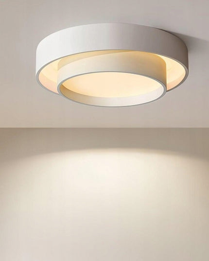 Lubinis šviestuvas plafonas LED BALTAS APVALUS 50cm LOFT MODERNUS KEIČIAMA SPALVA