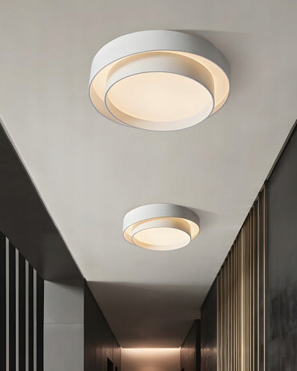 Lubinis šviestuvas plafonas LED BALTAS APVALUS 50cm LOFT MODERNUS KEIČIAMA SPALVA