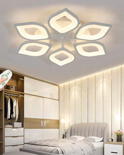 Lubinis LED šviestuvas PLAFONAS baltas 55 cm Gėlė +nuotolinio valdymo pultelis keičiama spalvos temperatūra