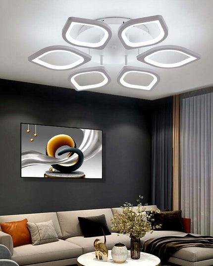 Lubinis LED šviestuvas PLAFONAS baltas 55 cm Gėlė +nuotolinio valdymo pultelis keičiama spalvos temperatūra