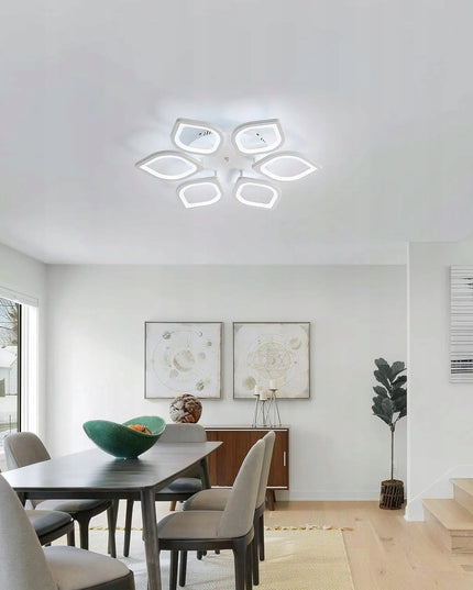 Lubinis LED šviestuvas PLAFONAS baltas 55 cm Gėlė +nuotolinio valdymo pultelis keičiama spalvos temperatūra