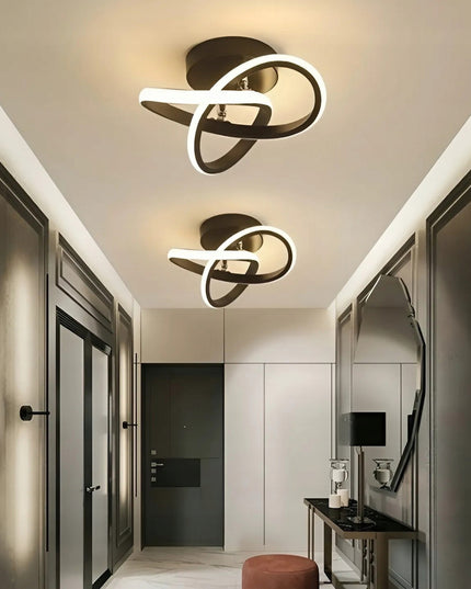 Lubinis šviestuvas plafonas LED juosta modernus šiuolaikinis sietynas lofto stiliaus