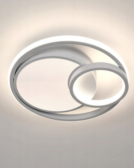 Lubinis šviestuvas plafonas liustra baltas LED 18W loftas pakabinamas + nuotolinio valdymo pultelis