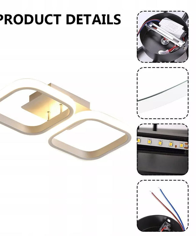 Pakabinamas šviestuvas Smartled Modern 35 cm baltas