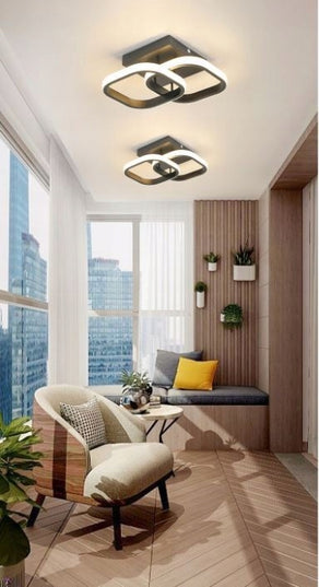 Lubinis šviestuvas, plafonas, liustra, juodas, LED, lofto stiliaus, 3 spalvų, kabantis