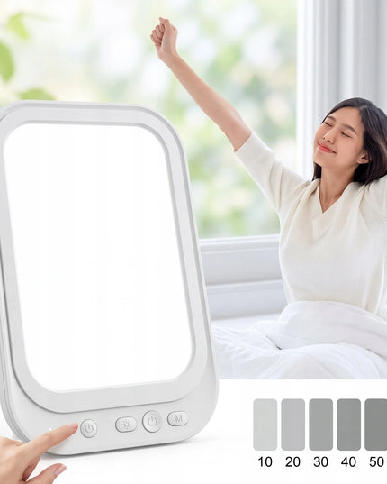 QSKY LED šviesos terapijos lempa, iki 10 000 liuksų, rudeniui ir žiemai
